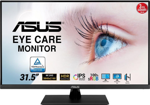 31.5" IPS VP32UQ 4MS 60HZ HDMI-DP SRGB İŞ MONİTÖRÜ 3840x2160