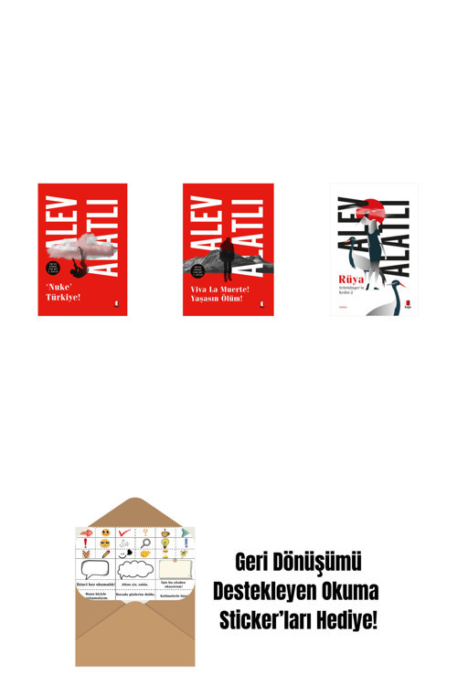 Everest Yayınları Nuke Türkiye + Viva La Muerte! Yaşasın Ölüm! + Schrödinger’İn Kedisi 2 - Rüya + Okuma Sticker'Ları