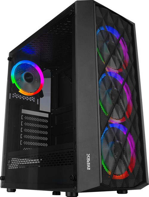 BUMPY 4X- RGB FANLI GAMING MID-TOWER PC KASASI
