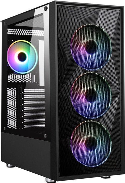 POWERBOOST 650W 80+ PB-P3509BB 4-FANLI GAMING MID-TOWER PC KASASI