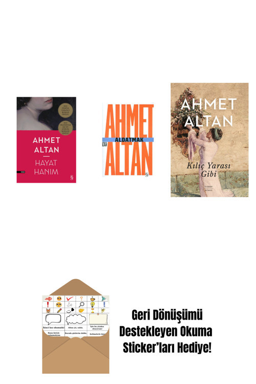 Everest Yayınları Hayat Hanım + Aldatmak - Yalnızlığın Özel Tarihi (Cep Boy) + Kılıç Yarası Gibi + Okuma Sticker'Ları