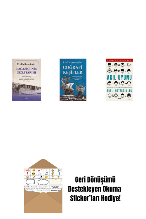 Alfa Yayıncılık Boğaziçi’Nin Gizli Tarihi + Coğrafi Keşifler + Akıl Oyunu + Okuma Sticker'Ları