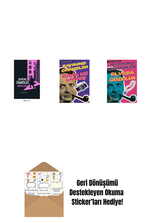 Alfa Yayıncılık Büyük Uyku + Küçük Kız Kardeş + Elveda Güzelim (Cep Boy) + Okuma Sticker'Ları