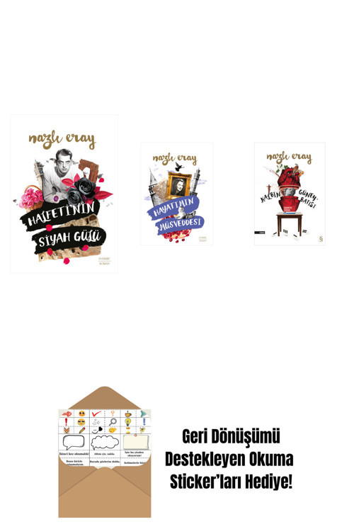 Everest Yayınları Halfeti’Nin Siyah Gülü + Hayatımın Müsveddesi + Kalbin Güneybatısı + Okuma Sticker'Ları