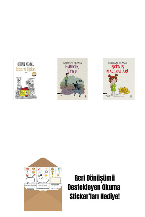 Everest Yayınları Eskici Ve Oğulları (Midi Boy) + Farecik Uyku + İnci'Nin Maceraları + Okuma Sticker'Ları