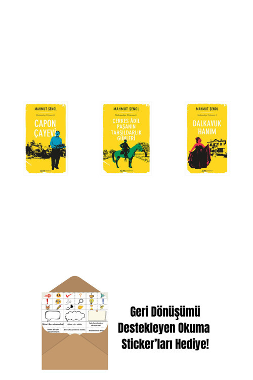 Alfa Yayıncılık Capon Çay Evi + Çerkes Âdil Paşanın Tahsildarlık Günleri + Dalkavuk Hanım + Okuma Sticker'Ları