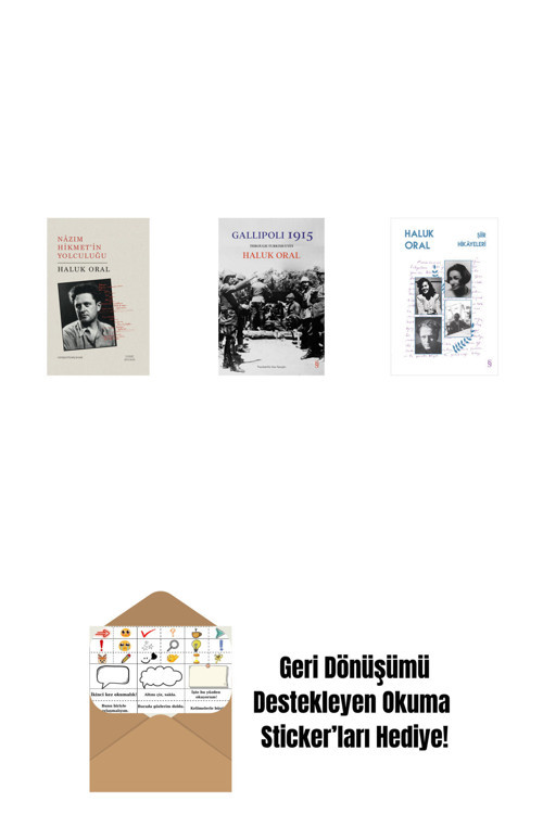 Everest Yayınları Nazım Hikmet’İn Yolculuğu + Gallipoli 1915 (Ciltli) + Şiir Hikâyeleri + Okuma Sticker'Ları