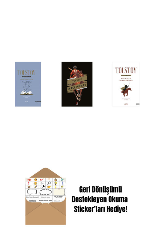 Alfa Yayıncılık Tolstoy Bütün Eserleri 17 (Ciltli) + Hacı Murat + Tolstoy Bütün Eserleri 14 + Okuma Sticker'Ları