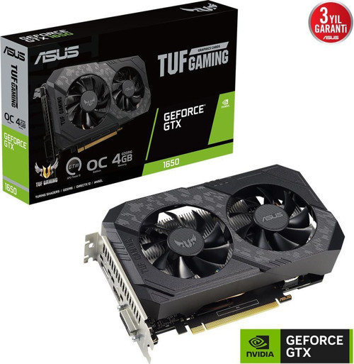 4GB TUF GTX1650-4GD6-P v2 GAMING GDDR6 HDMI-DP PCIE 3.0