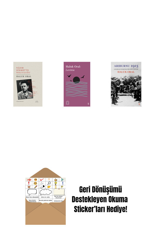 Everest Yayınları Nazım Hikmet’İn Yolculuğu + Everest Açıkhava 31 - Lavinia + Arıburnu 1915 + Okuma Sticker'Ları