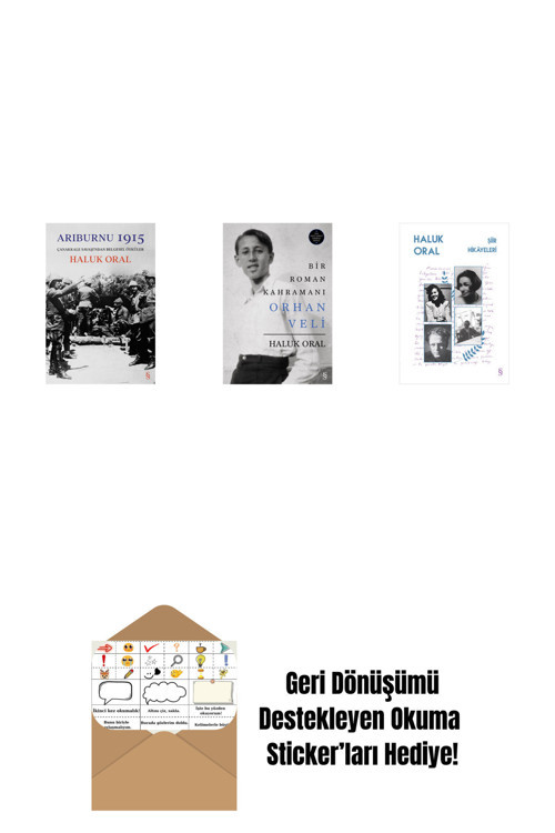 Everest Yayınları Arıburnu 1915 + Bir Roman Kahramanı Orhan Veli (Ciltli) + Şiir Hikâyeleri + Okuma Sticker'Ları