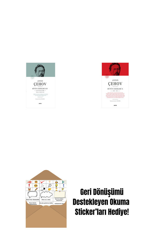 Alfa Yayıncılık Anton Çehov Bütün Eserleri 14 (Ciltli) + Anton Çehov Bütün Eserleri 10 (Ciltli) + Okuma Sticker'Ları