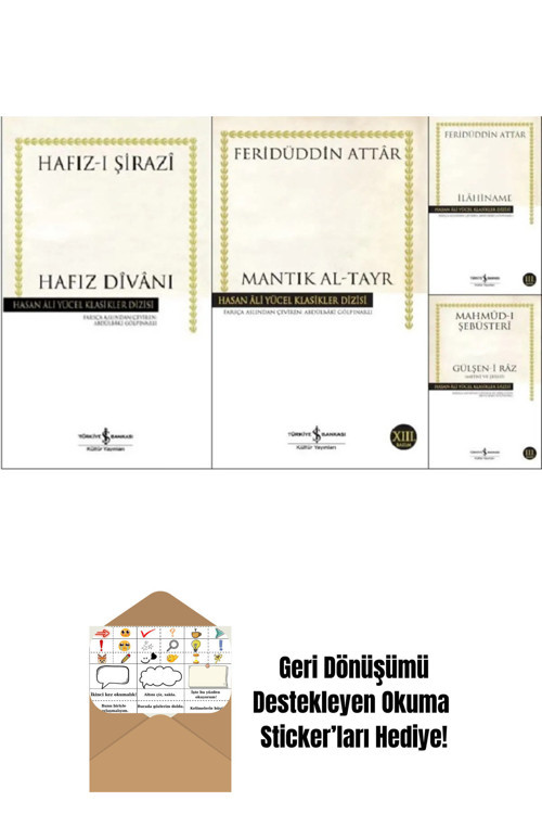 İş Bankası Kültür Yayınları İş Bankası Şark Klasikleri 4 Kitap Set + Okuma Sticker'Ları