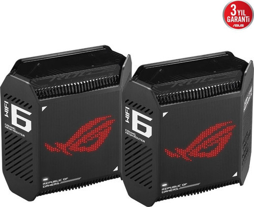 ROG RAPTURE GT6 AX10000 ÜÇ BAND GAMING-Ai MESH-AiPROTECTION-VPN-KABLOSUZ MESH ROUTER 2-li paket