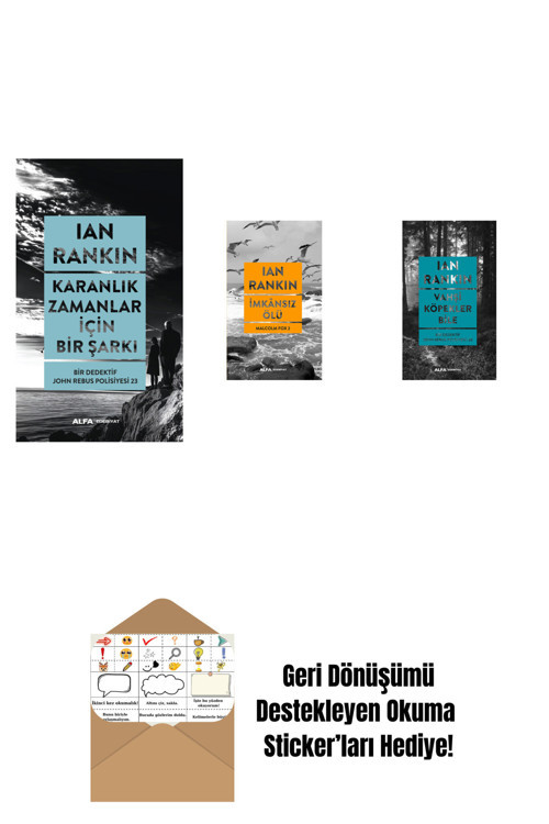 Alfa Yayıncılık Karanlık Zamanlar İçin Bir Şarkı + İmkânsız Ölü + Vahşi Köpekler Bile + Okuma Sticker'Ları