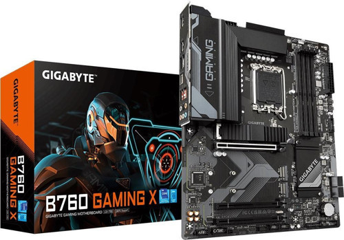 GIGABYTE B760 GAMING X DDR5 HDMI DP PCIe 16X v5.0 1700p ATX