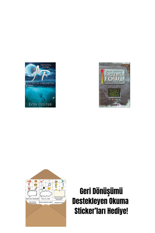 Alfa Yayıncılık Artemis Fowl 7 - Atlantis Saplantısı + Artemis Fowl 2 - Kuzey Kutbu Macerası + Okuma Sticker'Ları