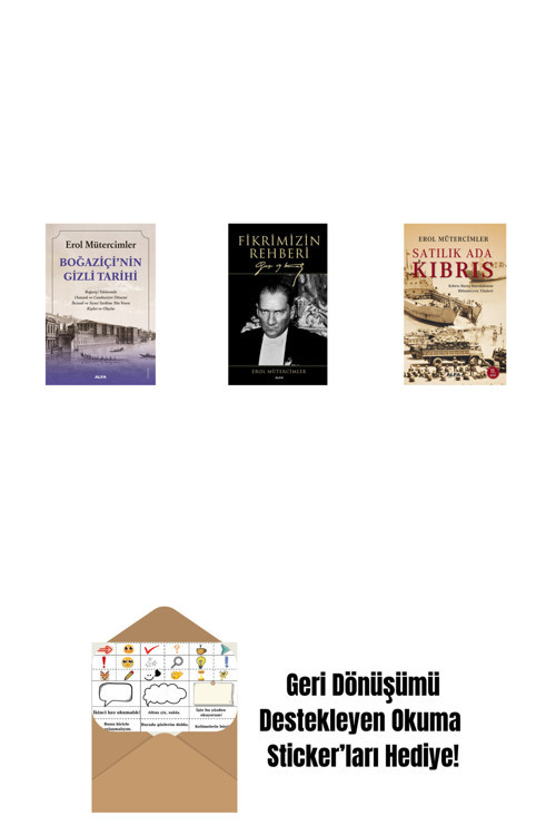 Alfa Yayıncılık Boğaziçi’Nin Gizli Tarihi + Fikrimizin Rehberi (Ciltli) + Satılık Ada Kıbrıs + Okuma Sticker'Ları