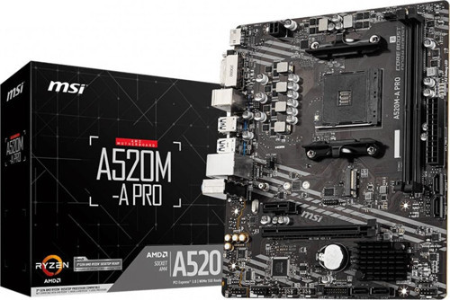 A520M-A Pro AMD AM4 DDR4 Micro ATX Anakart