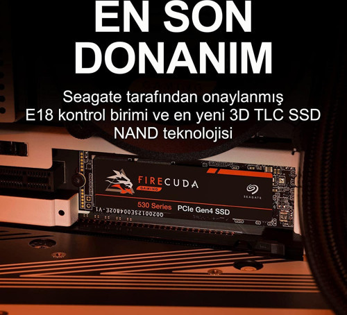 1TB FIRECUDA 530 ZP1000GM3A013 7300-6000MB/s M2 NVME PCIE GEN4 DİSK