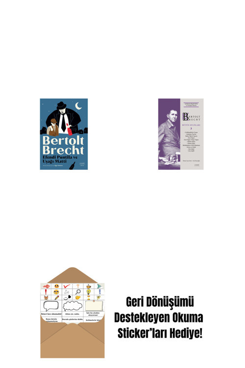 Everest Yayınları Efendi Puntila Ve Uşağı Matti + Bertolt Brecht - Bütün Oyunları 3 (Ciltli) + Okuma Sticker'Ları