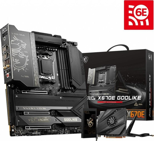 MEG X670E GODLIKE WIFI-6E DDR5 10G SUPER LAN HDMI-DP AM5 EATX