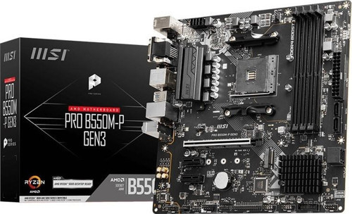 PRO B550M-P GEN3 DDR4 HDMI-DVI PCIE V4.0 AM4 mATX