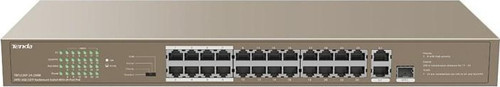 24port 250w FULL PoE TEF1126P-24-250W 10/100/ 2x1000 1X SFP Yönetilemez Switch RackMount