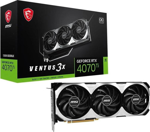 RTX4070Ti 12GB VENTUS 3X 12G OC GDDR6X 192bit HDMI DP PCIe 16X v4.0