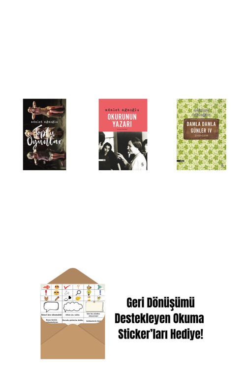 Everest Yayınları Toplu Oyunlar (Ciltli) + Okurunun Yazarı + Damla Damla Günler 4 + Okuma Sticker'Ları