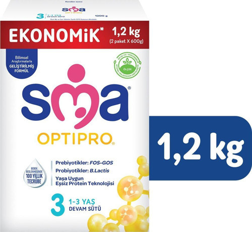 Optipro Probiyotik 3 1- 3 Yaş Devam Sütü 1200 Gr