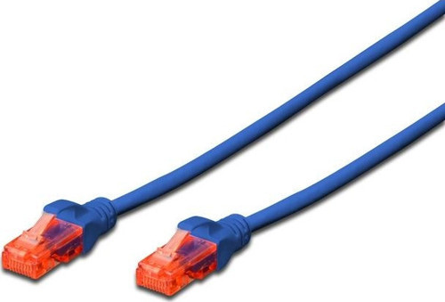 DIGITUS 0.5m CAT6 Utp DK-1617-005/B Mavi Patch Kablo