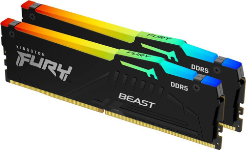 KINGSTON 16GB (2X 8GB) DDR5 5200MHZ CL36 DUAL KIT RGB PC RAM FURY BEAST KF552C36BBEAK2-16