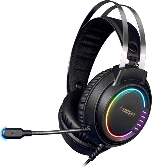 GAMDIAS EROS-M3 Stereo USB Led Aydınlatma Siyah (PC-PS4) Gaming Mikrofonlu Kulaklık
