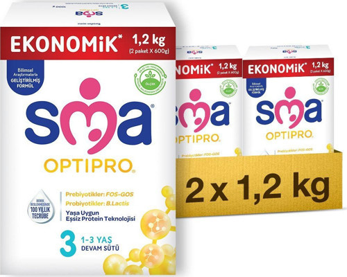 Optipro Probiyotik 3 1- 3 Yaş Devam Sütü 1200 Gr X 2 Adet
