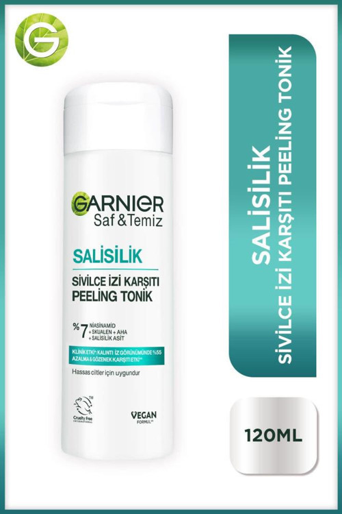 Salisilik Sivilce İzi Karşıtı Gözenek Sıkılaştırıcı Peeling Tonik (Salisilik&Niasinamid&Skualen&AHA)