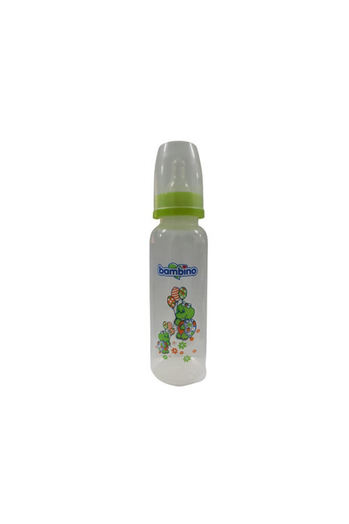 Bambiş Cam Biberon- Yeşil 225Ml