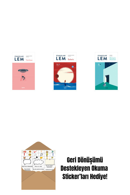 Alfa Yayıncılık Yenilmez + Solaris - Sl10 (Ciltli) + Dönüşüm Hastanesi (Sl4) + Okuma Sticker'Ları