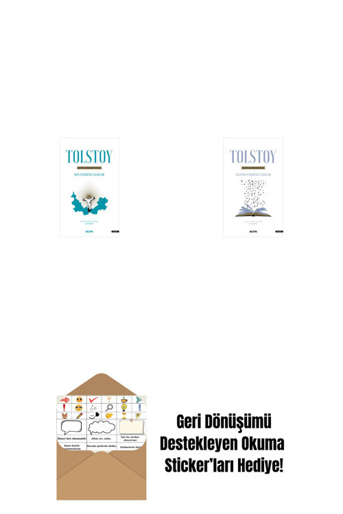 Alfa Yayıncılık Tolstoy Bütün Eserleri 18 + Tolstoy Bütün Eserleri 17 + Okuma Sticker'Ları