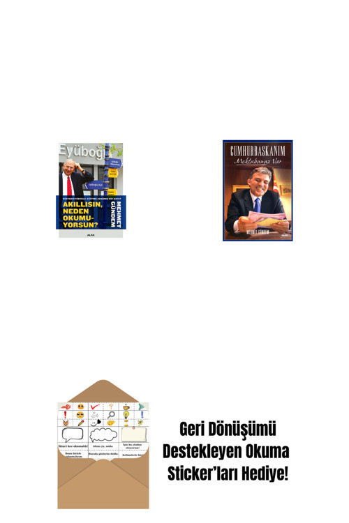 Alfa Yayıncılık Akıllısın, Neden Okumuyorsun? + Cumhurbaşkanım Mektubunuz Var + Okuma Sticker'Ları
