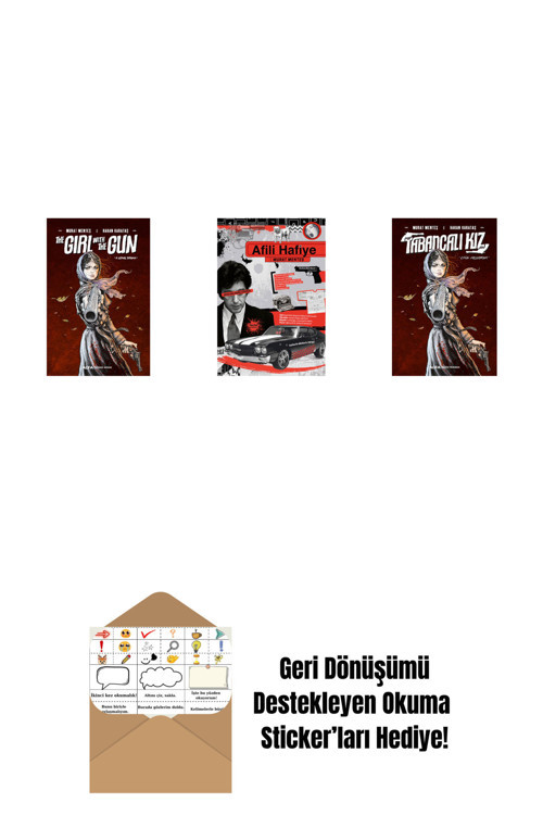 Alfa Yayıncılık The Girl With The Gun + Afili Hafiye + Tabancalı Kız (Ciltli) + Okuma Sticker'Ları