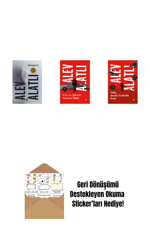 Everest Yayınları İşkenceci + Viva La Muerte! Yaşasın Ölüm! + Valla Kurda Yedirdin Beni + Okuma Sticker'Ları