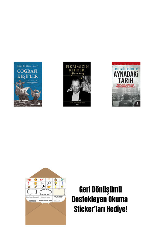 Alfa Yayıncılık Coğrafi Keşifler + Fikrimizin Rehberi (Ciltli) + Aynadaki Tarih + Okuma Sticker'Ları