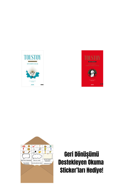 Alfa Yayıncılık Tolstoy Bütün Eserleri 18 + Tolstoy Bütün Eserleri 15 (Ciltli) + Okuma Sticker'Ları