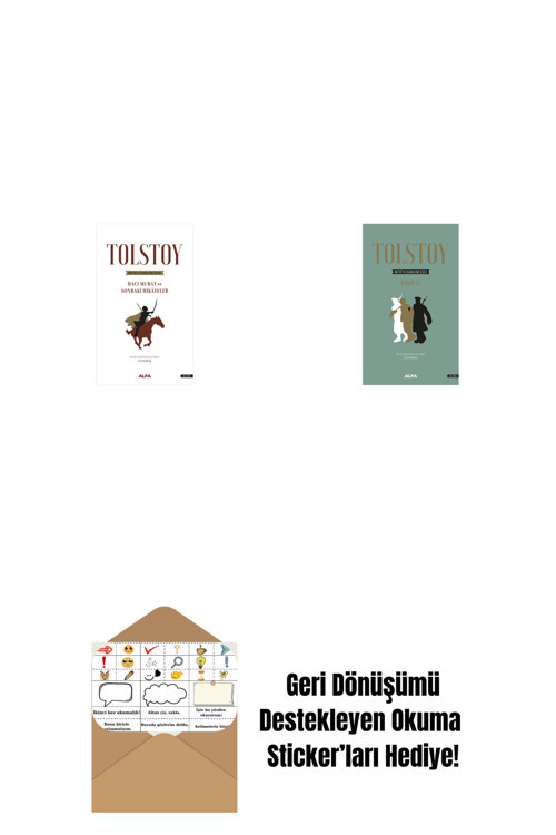 Alfa Yayıncılık Tolstoy Bütün Eserleri 14 + Tolstoy Bütün Eserleri 13 (Ciltli) + Okuma Sticker'Ları