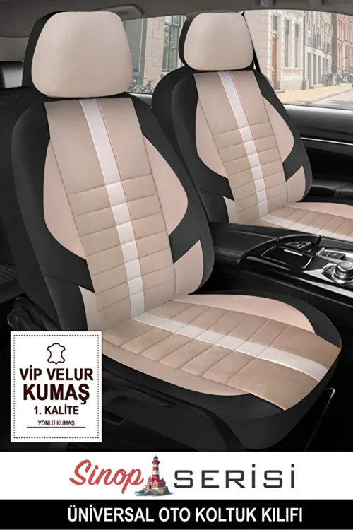 Fiat Tempra S.W. (159) 1.8 I.E. (159.Az) (90 Hp) 1993 Uyumlu Kumaş Sinop Oto Kılıfı Tam Set Bej