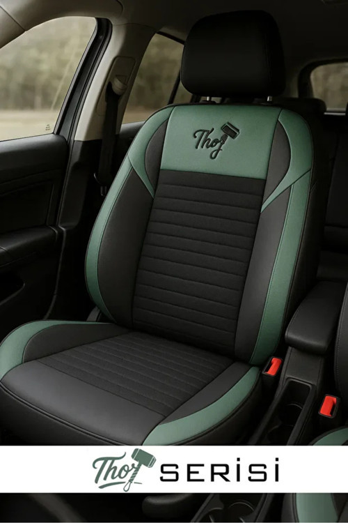 Mini Clubman (F54) One D 1.5 (116 Hp) Steptronic 2019 Uyumlu Tay Tüyü Thor Oto Kılıfı Tam Set Yeşil