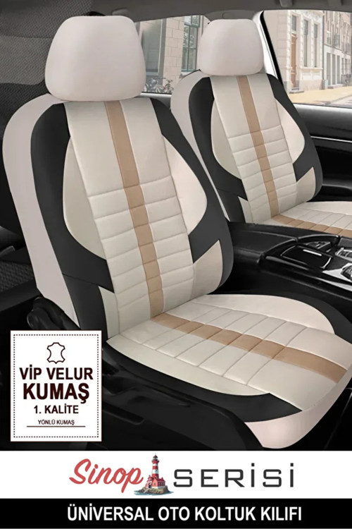 Skoda Favorit (781) 1.3 135 Xlxglx (781) (54 Hp) 1993 Uyumlu Kumaş Sinop Oto Kılıfı Tam Set Krem