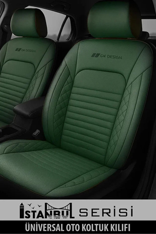 Ssangyong Korando Sports E-Xdi 2.0 4X2 6Mt Modes 2015 Uyumlu Deri Design Oto Kılıfı Tam Set Yeşil