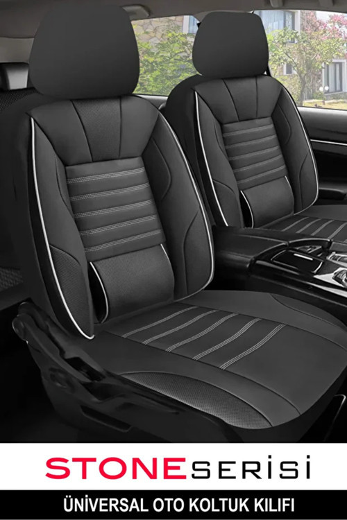 Skoda Favorit (781) 1.3 135 Xlxglx (781) (54 Hp) 1992 Uyumlu Deri Stone Oto Kılıfı Tam Set Beyaz